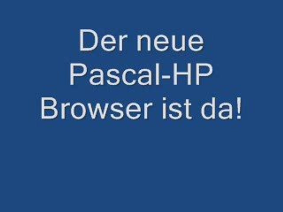 Pascal-HP Browser