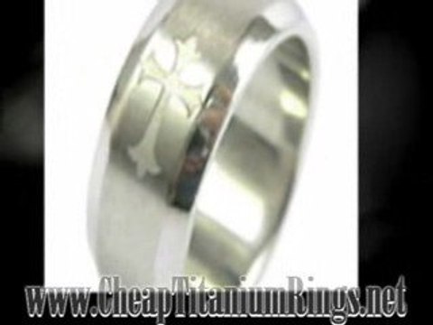 Affordable Celtic Titanium Ring and Brushed Titanium Rings
