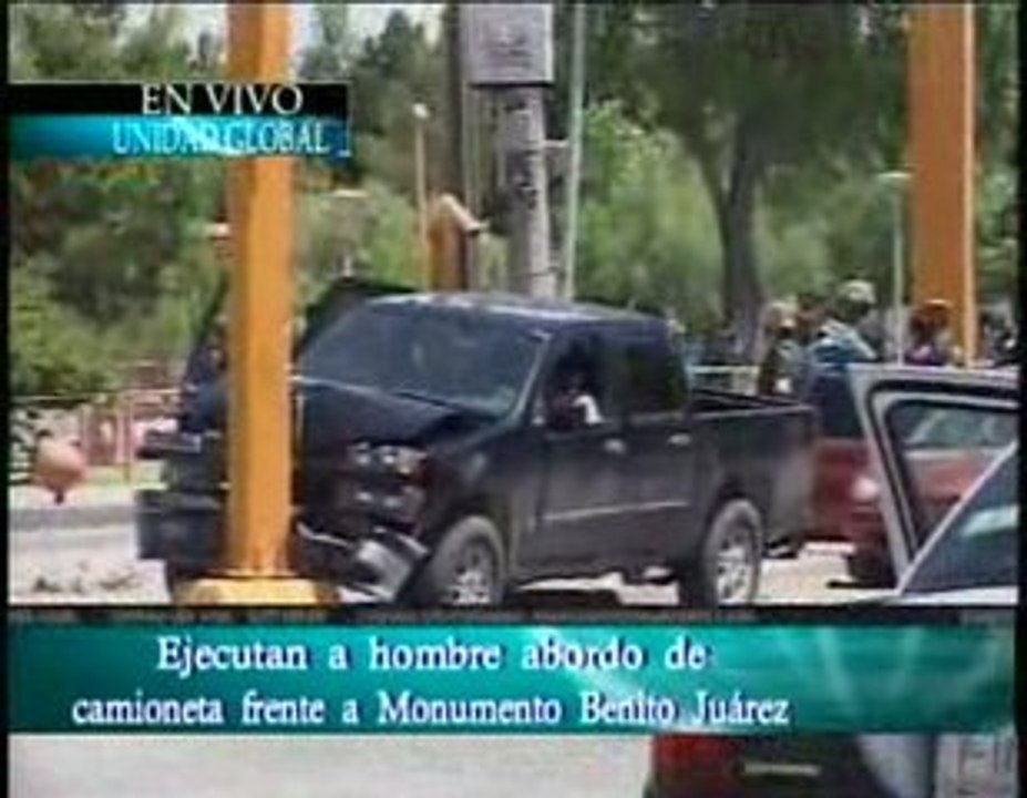 EJECUTAN A UN HOMBRE FRENTE AL MONUMENTO A JUAREZ