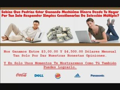 Como ganar dinero en internet, llenando encuestas