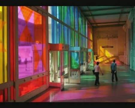 Daniel Buren in situ au Grand Palais des Champs-Elysées