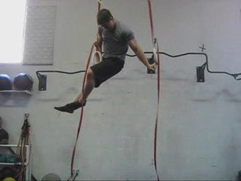 Assisted One Arm Muscle-Up on Rings