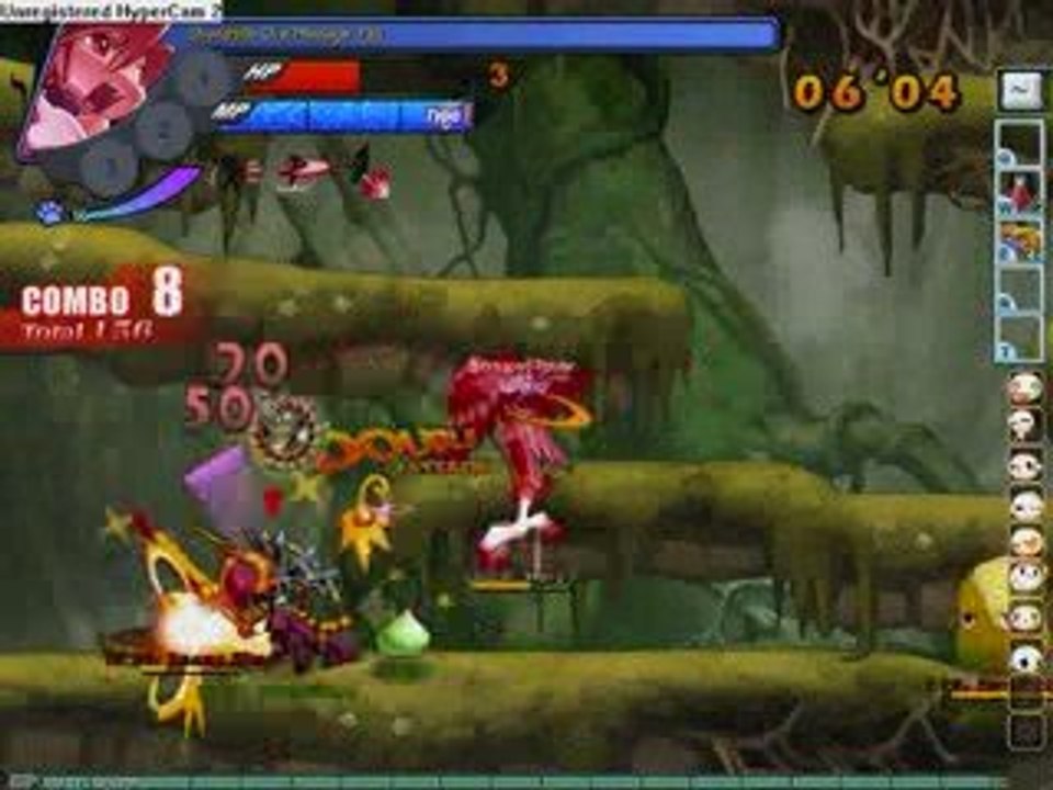 Grand Chase - Marsh Of Oblivion Elesis solo lvl 21 VS 22-25