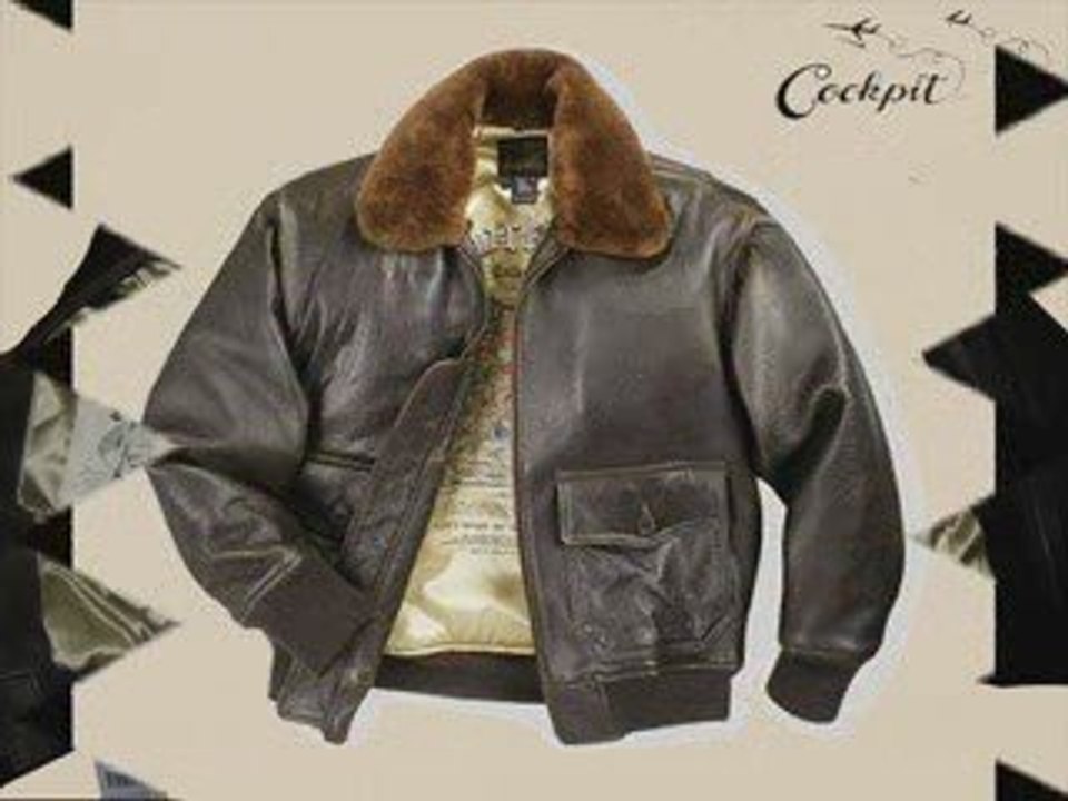 Blouson aviateur en cuir MADE IN USA COCKPIT ex AVIREX Ltd.