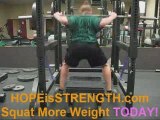 Dynamic Low Bar Squat with Jump Stretch Bands