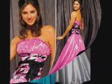 Long strapless prom dresses