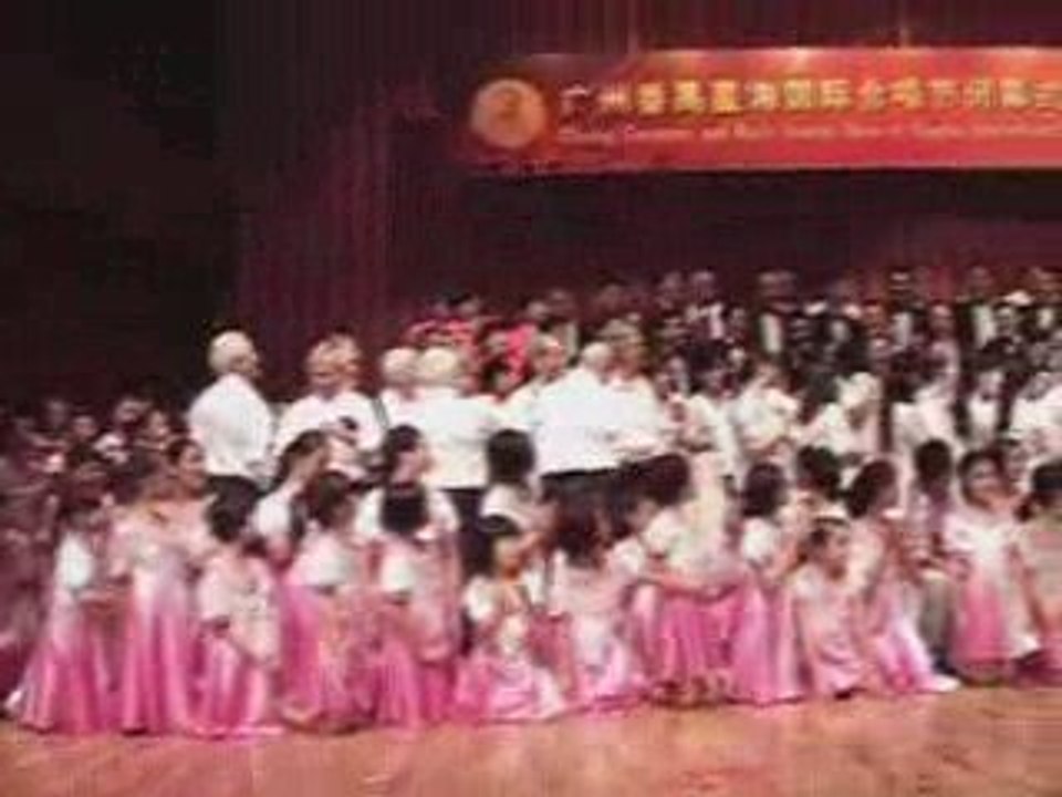 Finale du concours de chant choral à CANTON