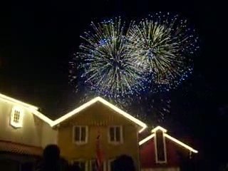 Feu d'artifice a Europa Park en fin de soirée!!!