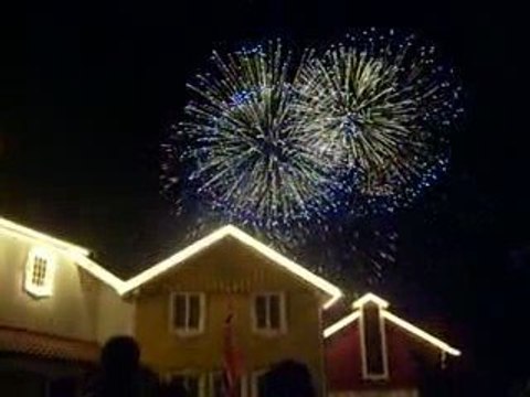 Feu d'artifice a Europa Park en fin de soirée!!!