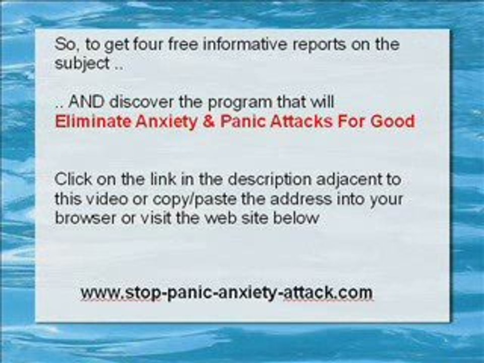 Eliminate panic & anxiety attacks from your life forever!