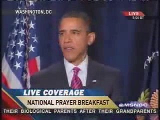 President Obama Quotes Hadith at Prayer Breakfast