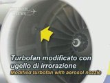 Chemtrails nozzles in the turbofan Video