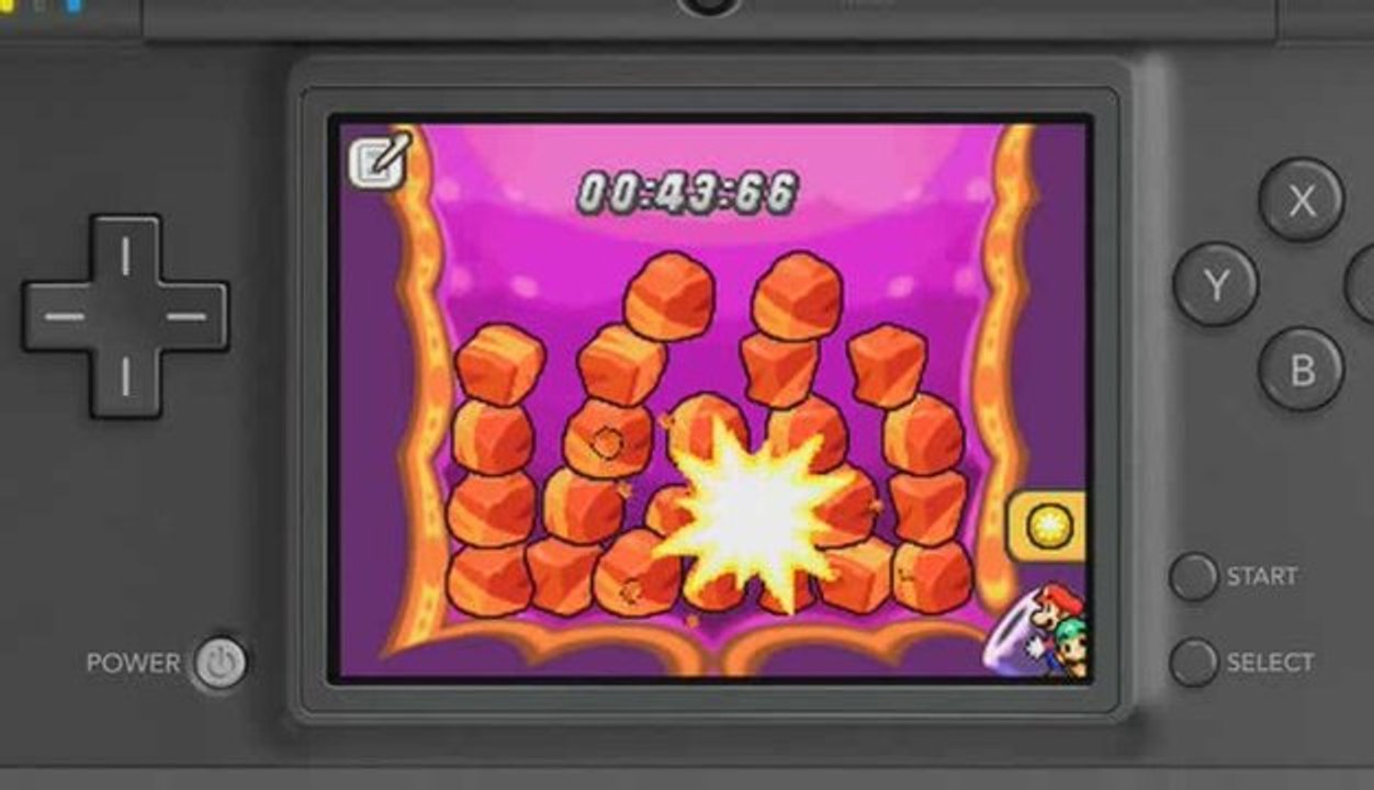 Mario & Luigi : Bowser's Inside Story - inside Bowser gamepl