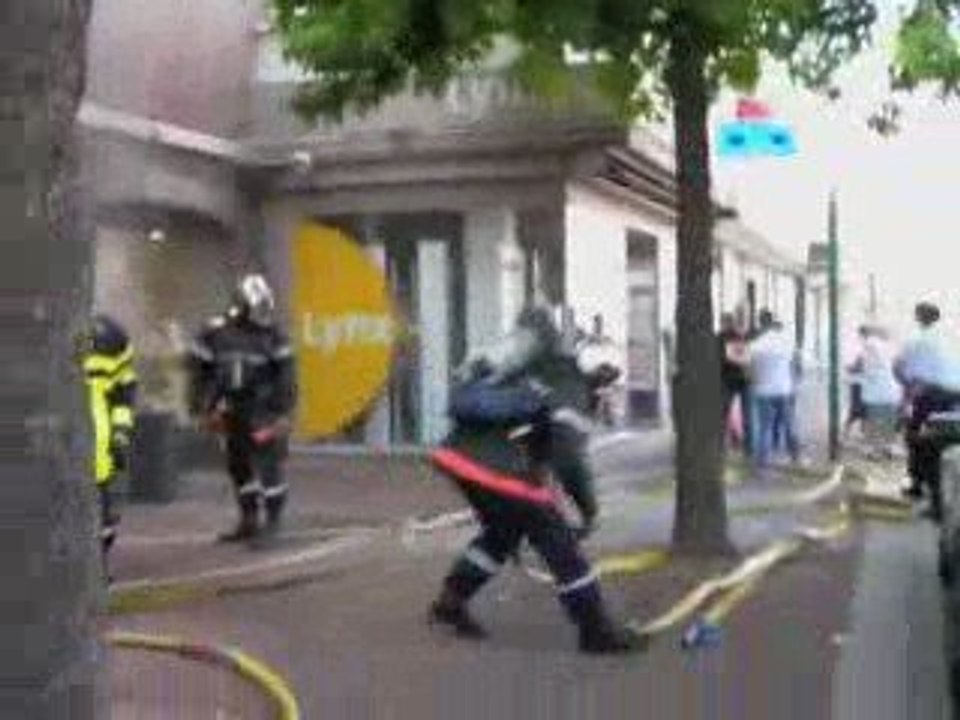 Un incendie dans le centre-ville de Maubeuge