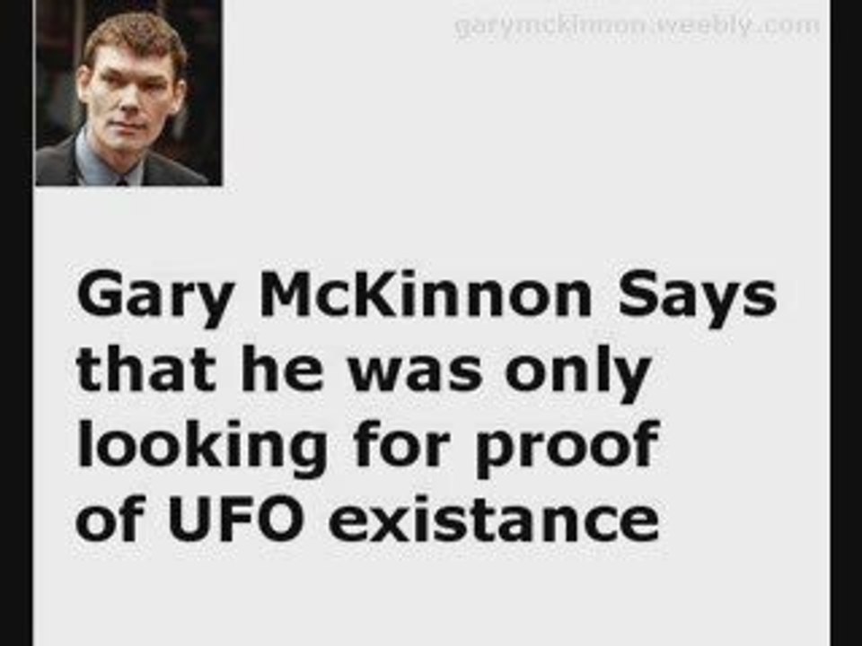 Hacker Gary McKinnon, UFOs and NASA