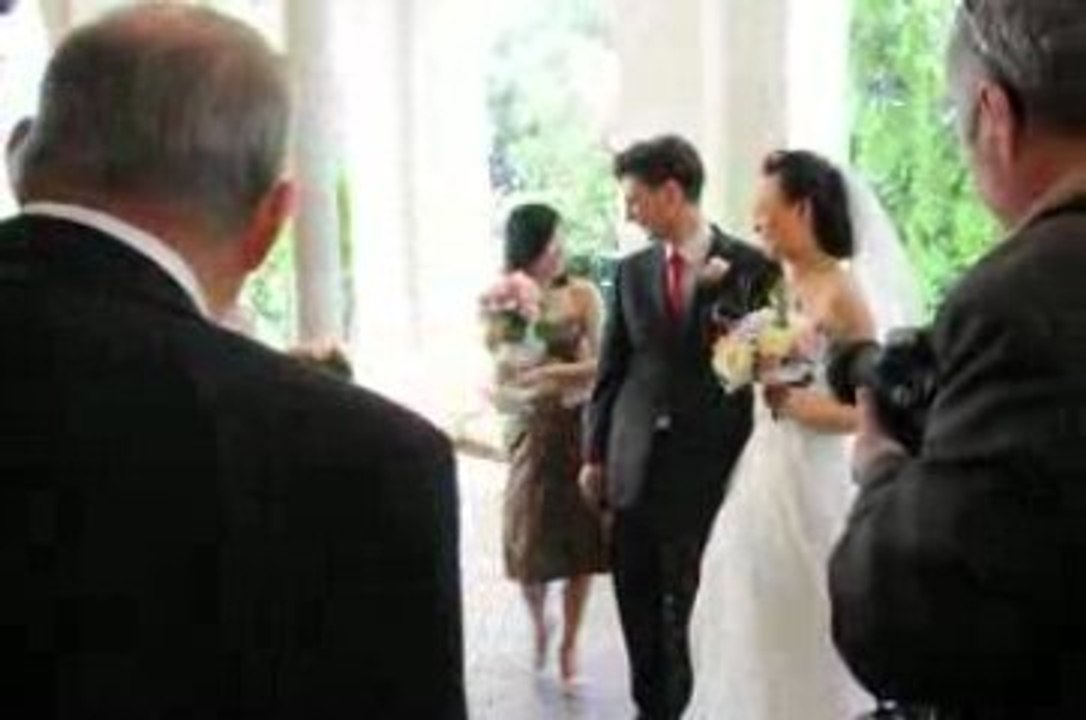 just out of the ceremony - Cedric & Jasmin