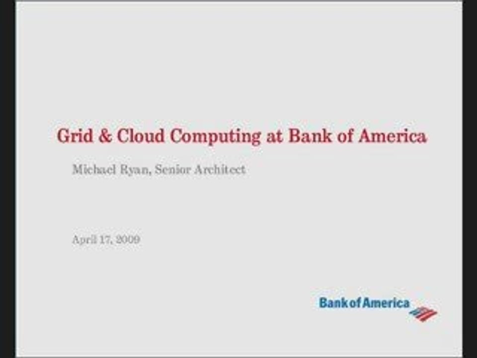 Moving Financial Grids into the Clouds?