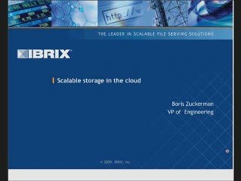 Scalable storage in the cloud.