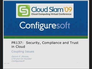 Security, Compliance and Trust in Cloud: Coupling Issues.