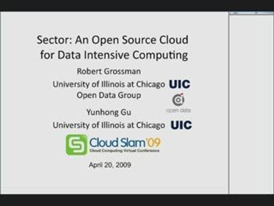 Sector: An Open Source Cloud for Data Intensive Computing.
