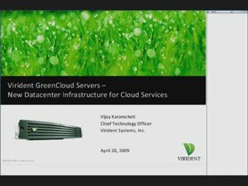 GreenCloud and the New Data Center Infrastructure for Cloud