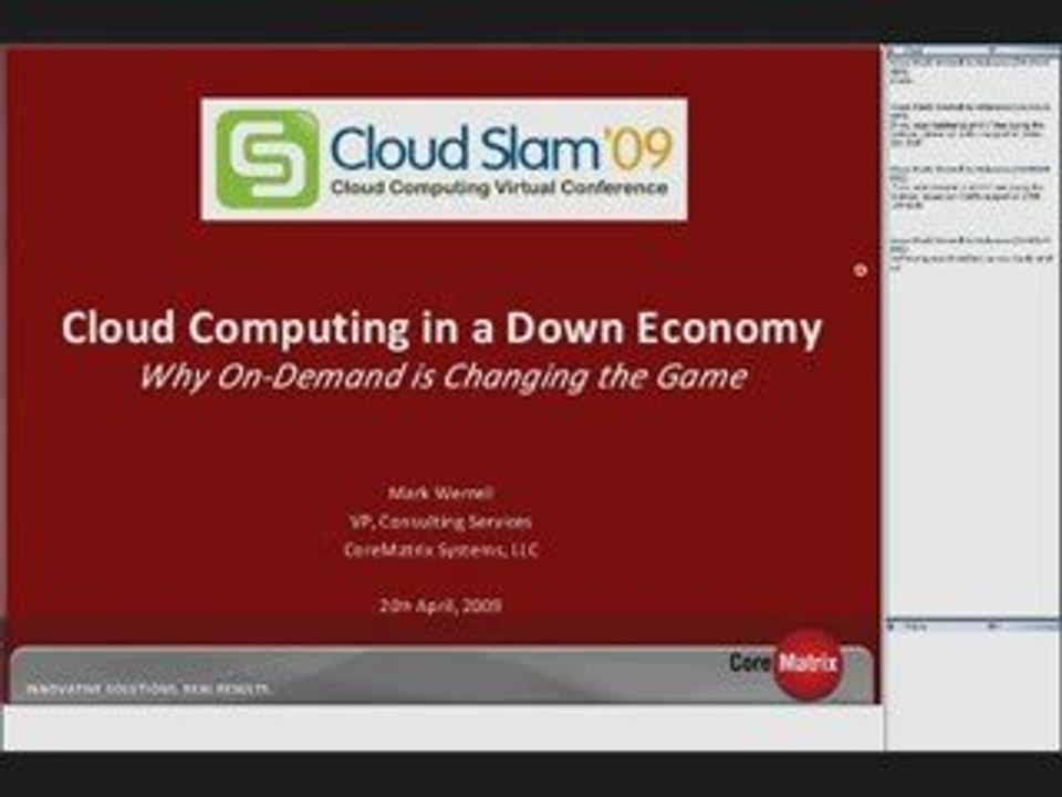 Cloud Computing in a down economy ...
