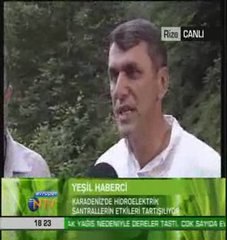 İkizdere Derneği NTV Yeşil Ekran
