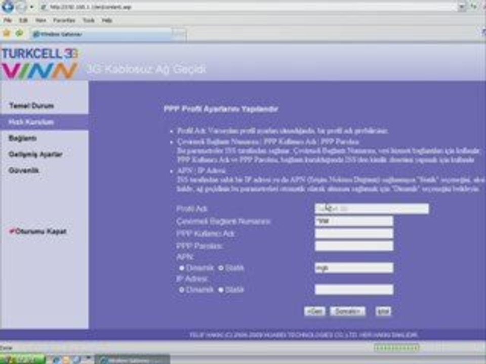 Turkcell 3G MultiModem