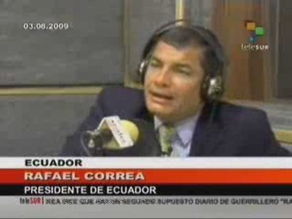 Presidente Ecuatoriano habla sobre Golpe Estado Honduras