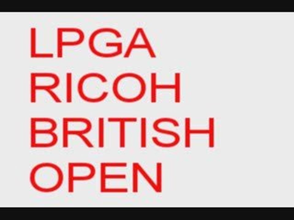 LPGA British Open Aout09