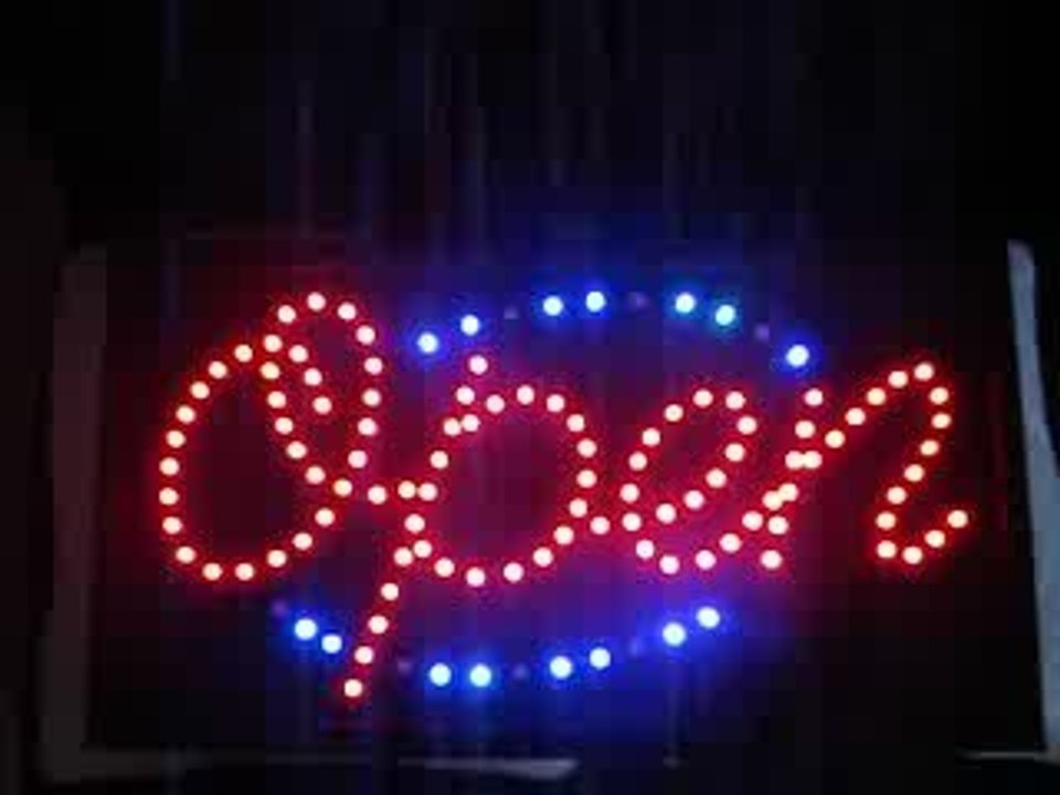 Enseigne ou tableau lumineux "Open"