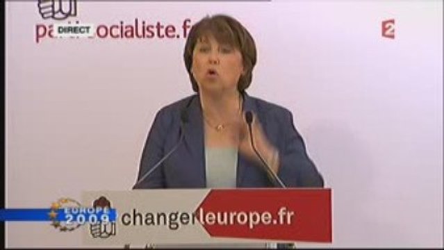 Discours Martine Aubry Européennes 2009 Résultats