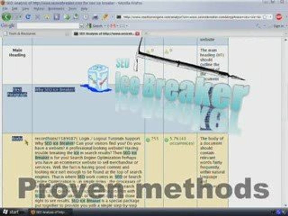 SEO Ice Breaker, SEO tips, Google, Ranking