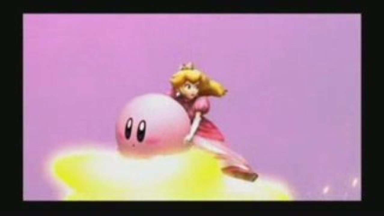 Super Smash Bros Brawl : Kirby & Peach fuient la mer