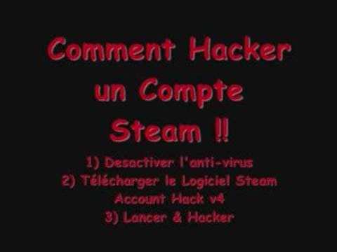 Comment hacker un compte Steam
