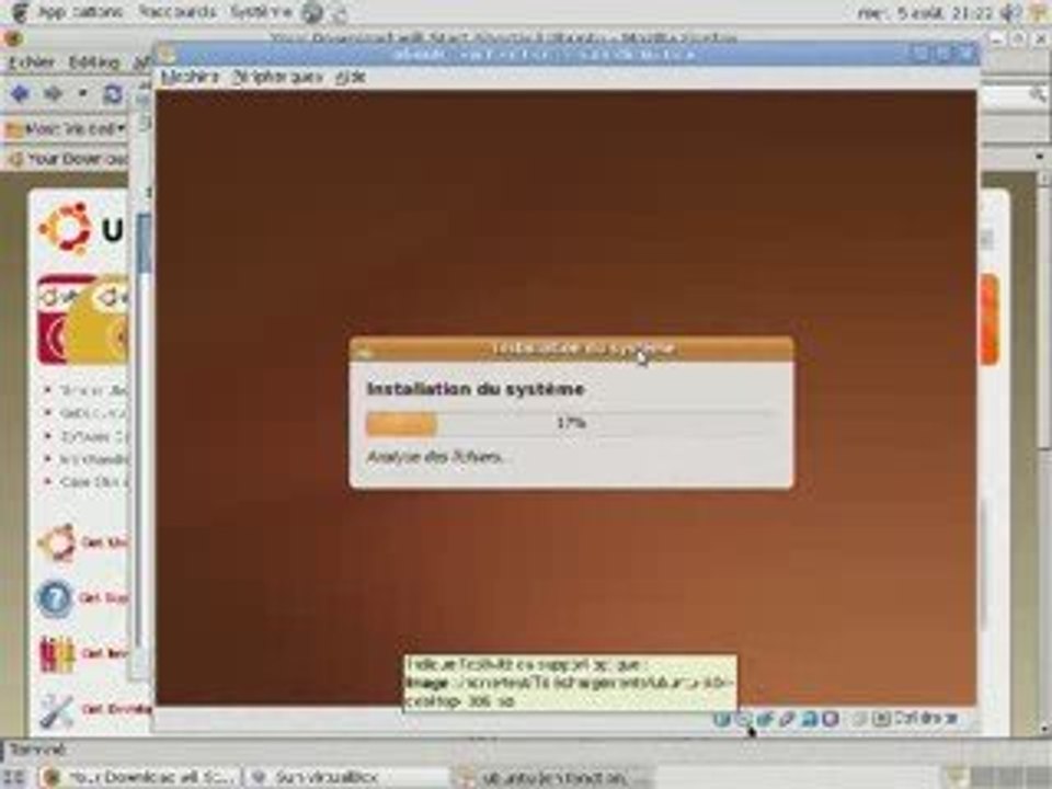 installation d'une ubuntu