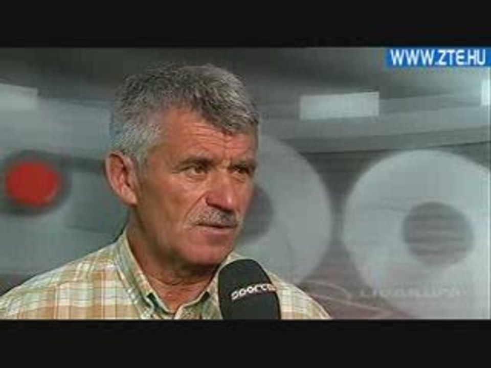 2009.08.05 Csank János az ETO-ZTE LK-meccs előtt