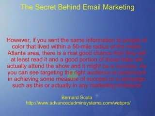 The Secret Behind Email Marketing