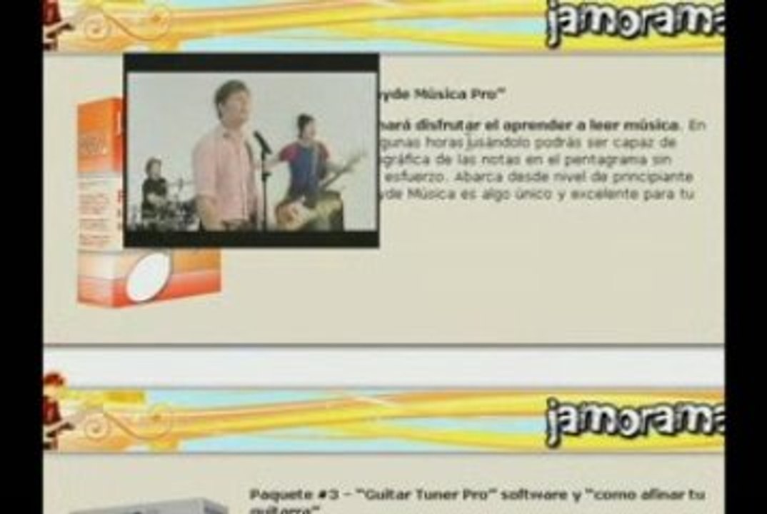 Tocar guitarra con jamorama