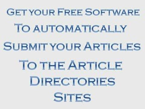 FREE ARTICLE SUBMITTER SOFTWARE ¡¡¡FOR REAL!!!