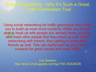 Social Networking - A Great Traffic Generation Tool