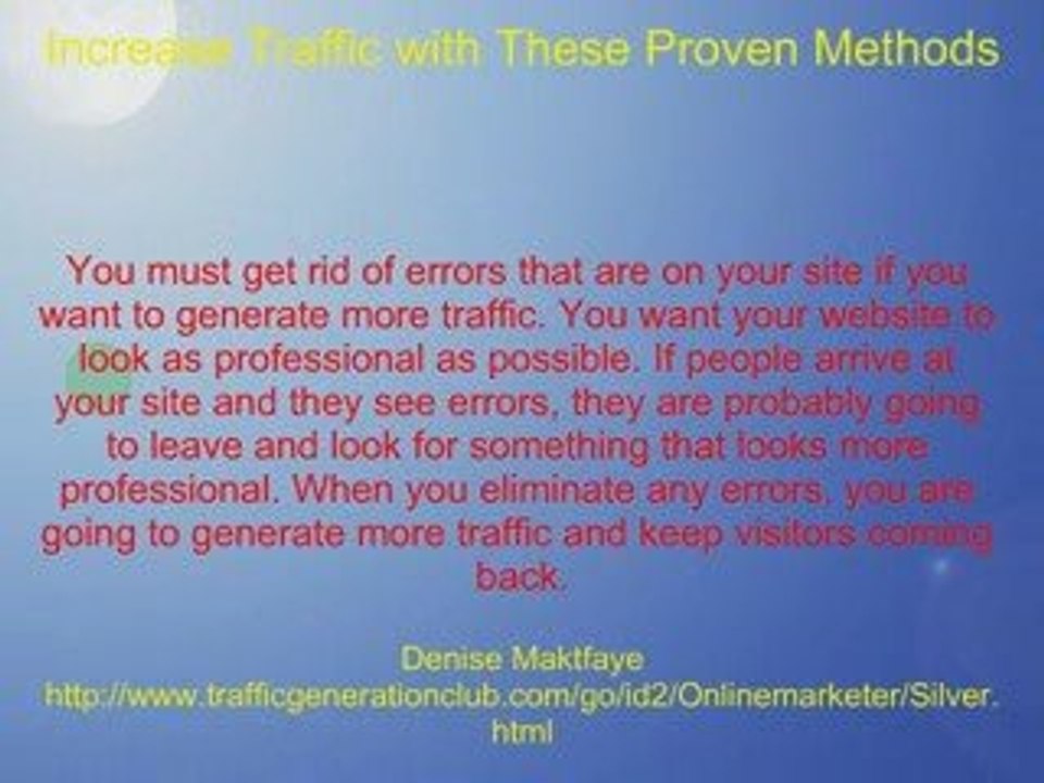 Increase Traffic With These Proven Methods