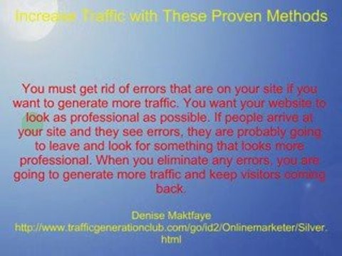 Increase Traffic With These Proven Methods