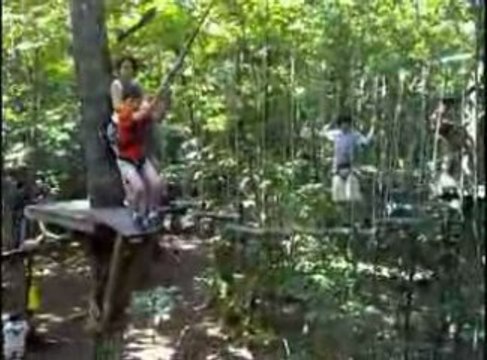 accrobranches à Laval le 5 août 2009