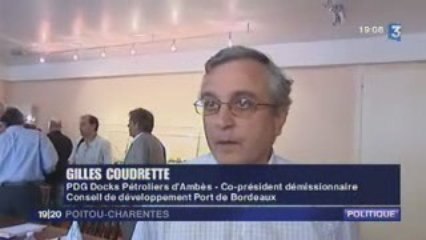 Poitiers JT soir   03-08-09 : Terminal méthanier : un répit