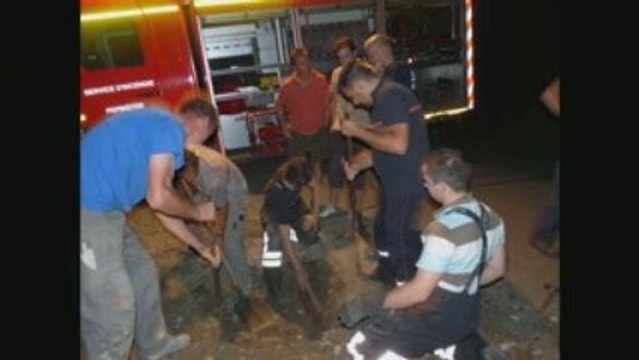 Pompiers de Pepinster: sauvetage d'un chien