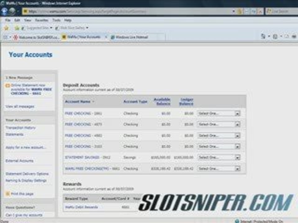 PEEK into the slotsniper's BANK Account. SLOTSNIPER WORKS!