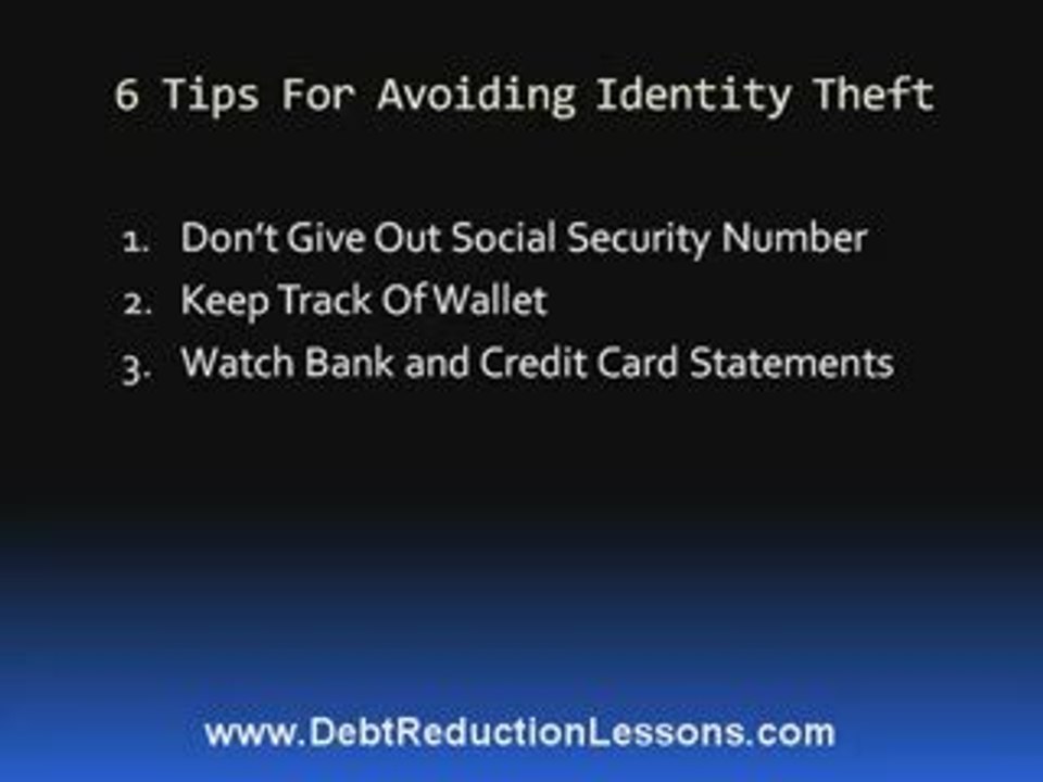 How To Avoid Identity Theft