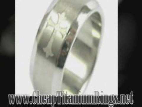 Affordable Celtic Titanium Ring and Brushed Titanium Rings