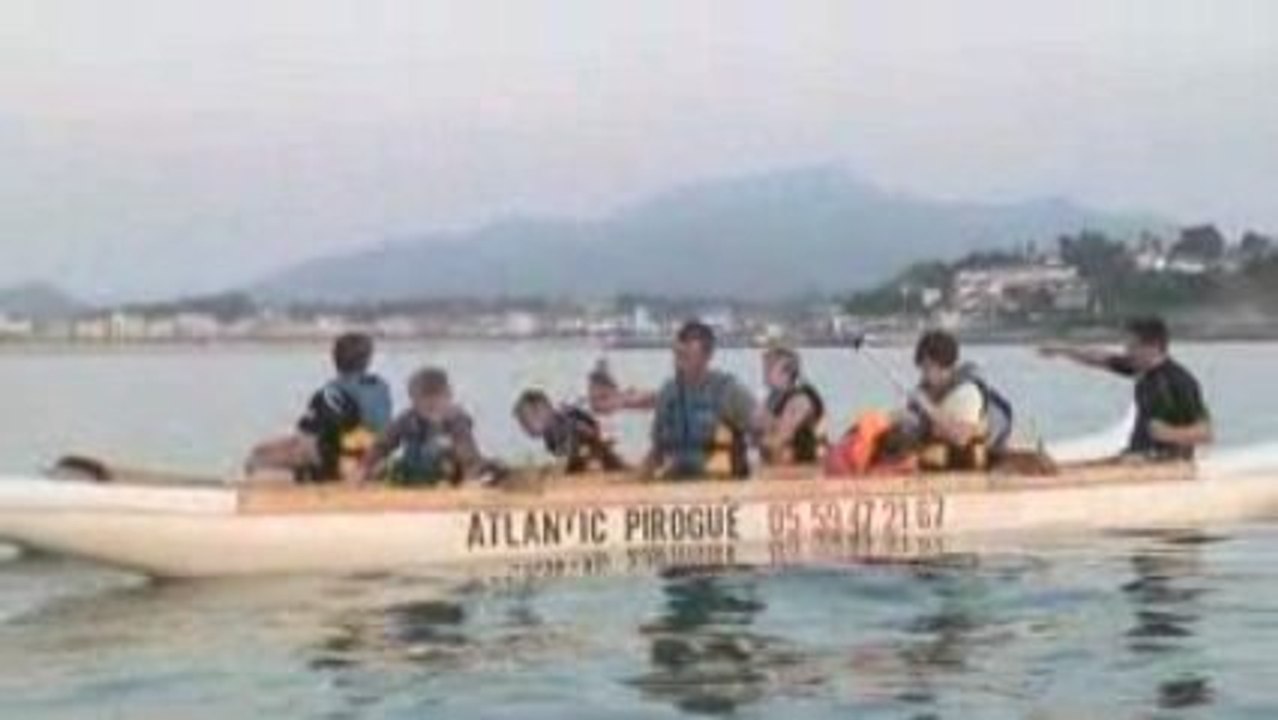 Pirogue hawaiienne - balade dans la baie de St Jean de Luz